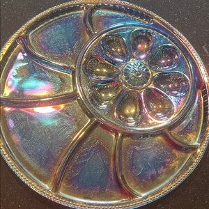 Iridescent Divided Egg  Tray